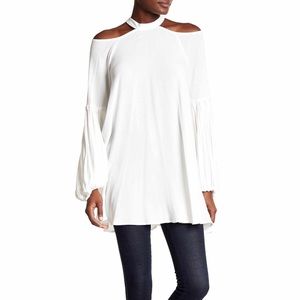 Free people Drift Away Cold Shoulder Blouse
